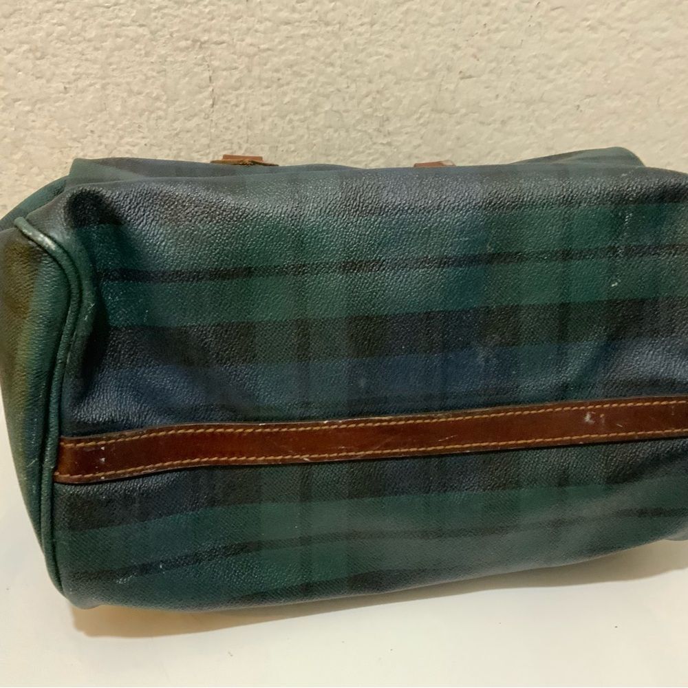 Polo Ralph Lauren Vintage Bag  Pvc Checkered Pattern Top Handle Travel Bag - Picture 6 of 16